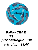 Ballon TEAM T3 bleu